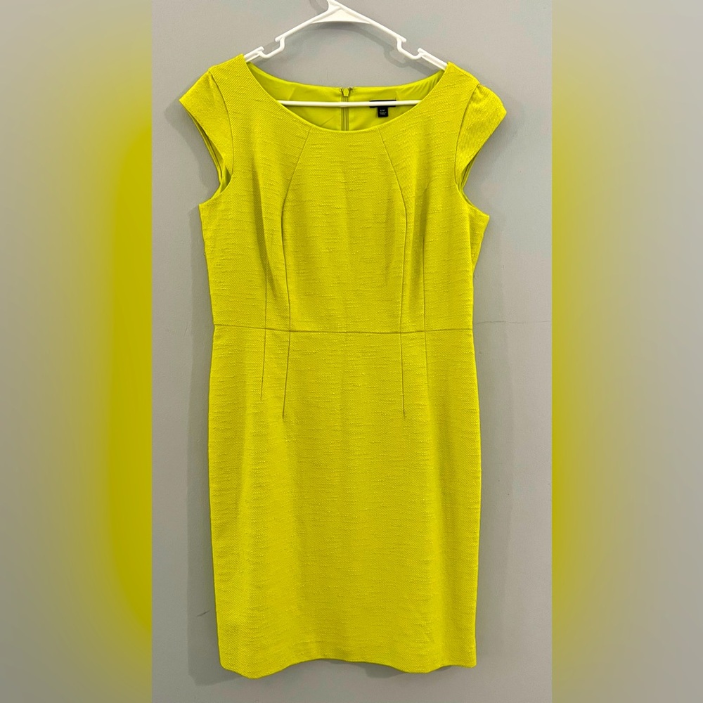 Ann Taylor lime green dress size 12P